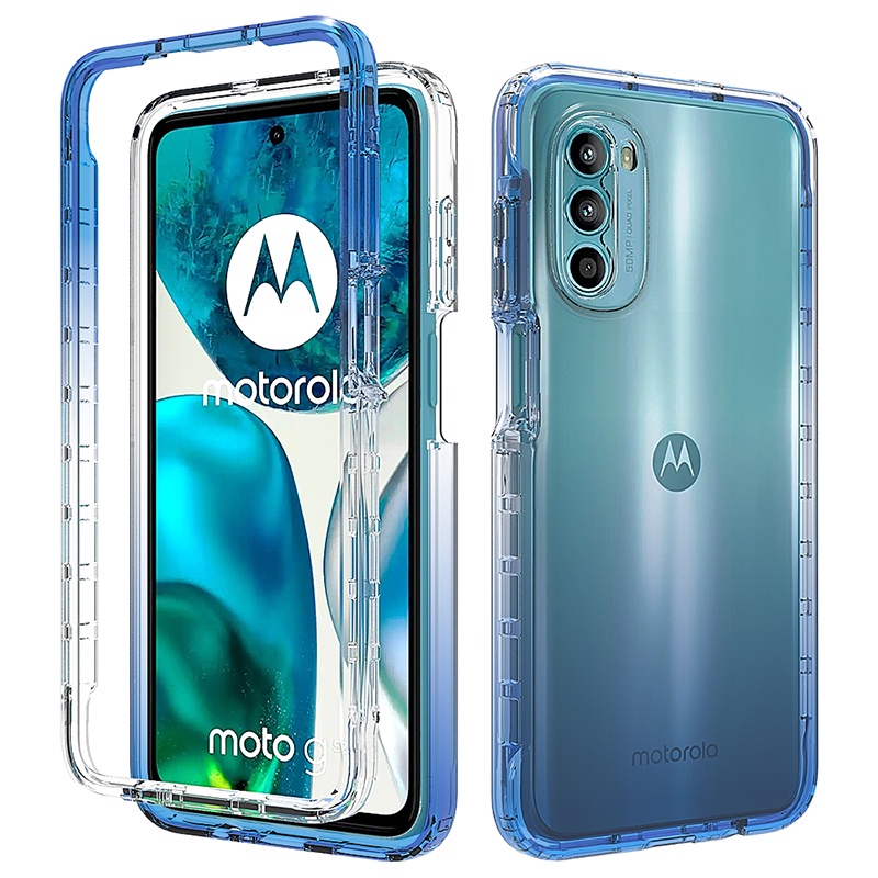 Funda para Motorola G51 5G, Moto G51 5G con protector de pantalla, armadura  de silicona a prueba de golpes, doble capa de grado militar, funda de