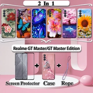 Realme GT Master Edition - Funda De Silicona Suave Y Sedosa Para Realme GT Master Edition, A Prueba De Golpes, Borde Cuadrado, Antihuellas (morado