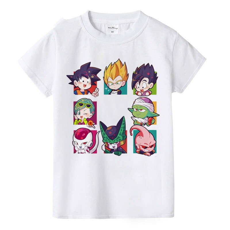 Playera Camiseta de Manga corta con estampado de Dragon Ball Z