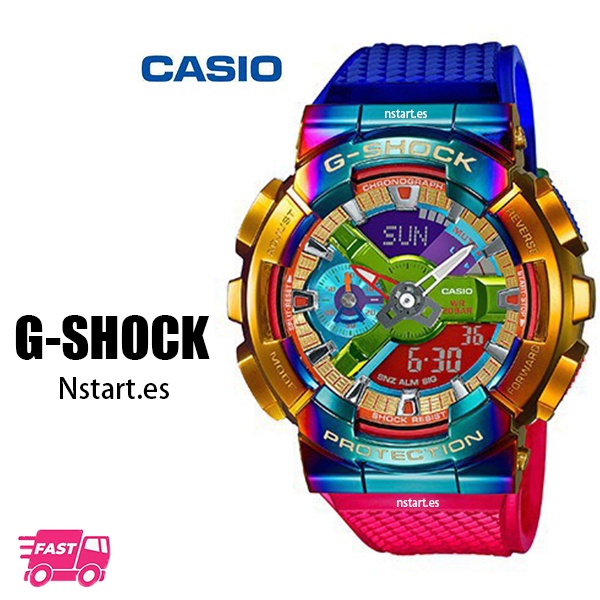 2021 Nuevo Casio G SHOCK Arco Iris C rculo Limitado Moda Impermeable Deportes Ni os Reloj GM110
