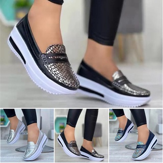 Zapatillas Cómodas Con Plataforma Para Mujer Zapatos Elegante