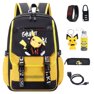 Mochila De Fútbol para niños, mochila escolar de anime, bolsas