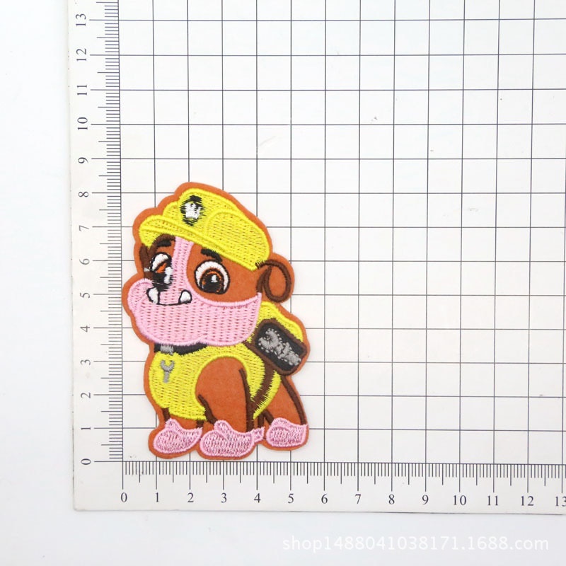 Parches Termoadhesivos Paw Patrol - Bordados, 4.7x6.4 Cm - Para Ropa Y Complementos