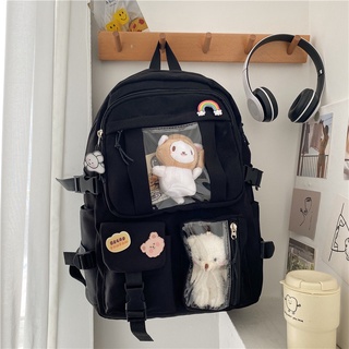 Mochila escolar japonesa para niña, Mochila pequeña bonita para estudiante  de escuela, mochilas de gran capacidad para estudiante de secundaria Fivean  unisex