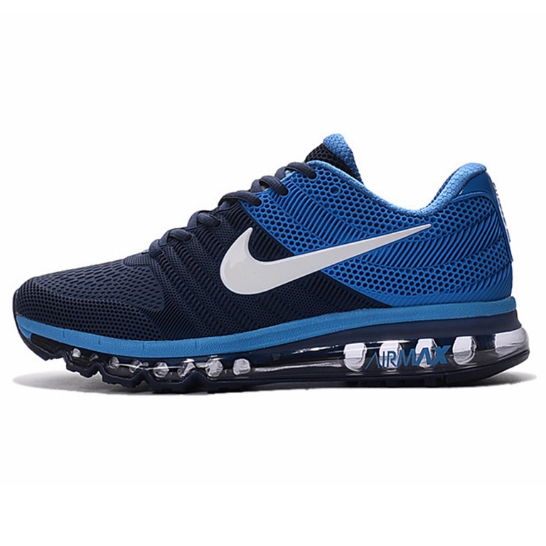 originais nike air max 2017 tamanho grande Zapato Hombre Azul Blanco Shopee Mexico