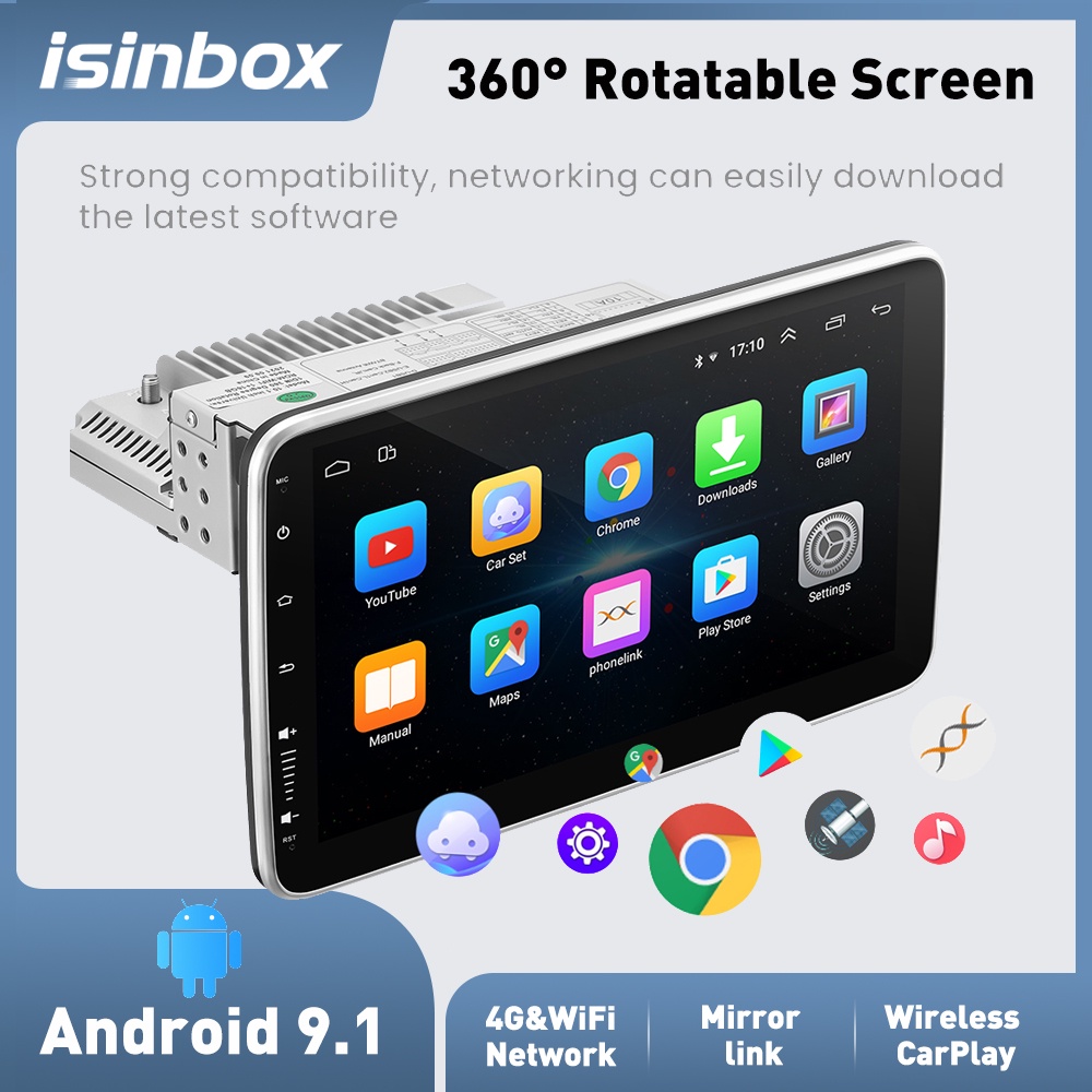 Reproductor Multimedia Universal para coche, pantalla giratoria de 13,3  pulgadas, 10 pulgadas, 2 Din, Carplay, Android 12, Nissan, Honda -  AliExpress