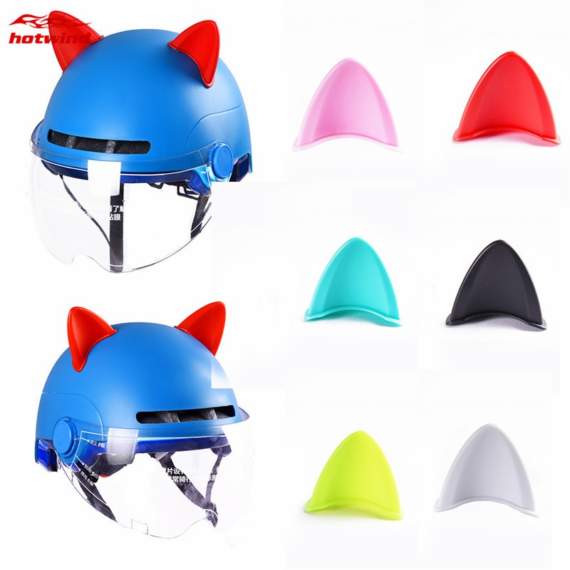 HW 2Pcs Coche Motocicleta Casco Decoraci n Orejas De Gato Para