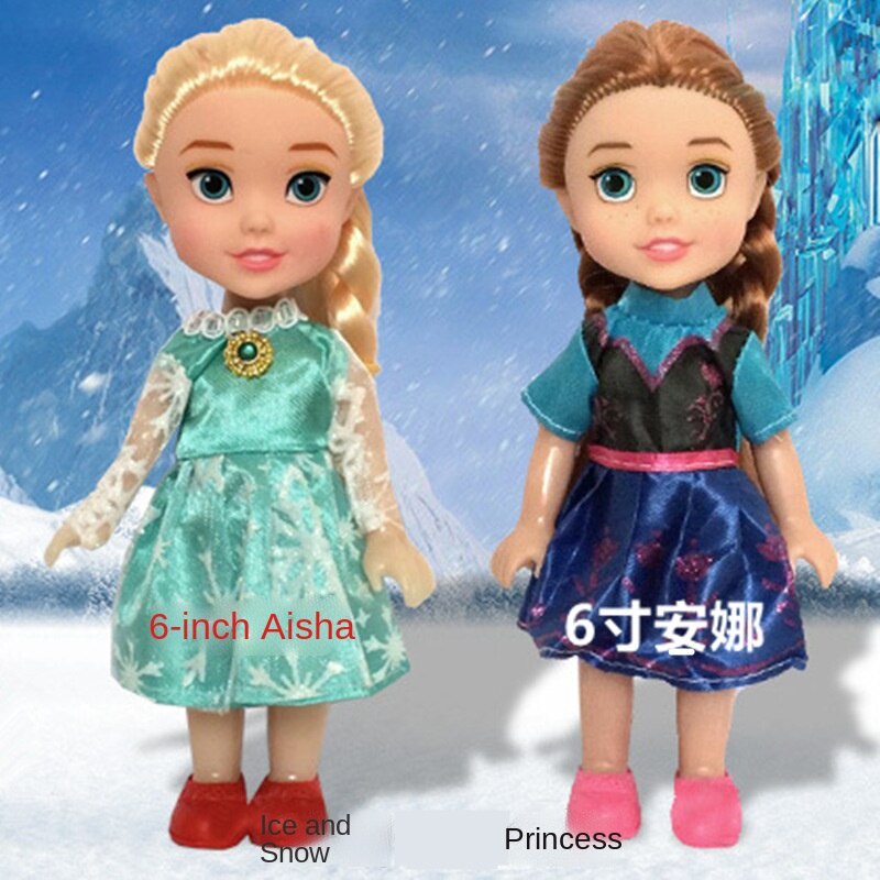Muñeca Barbie De 16 cm Unidas Congelada Elsa Anna Nieve Y Hielo