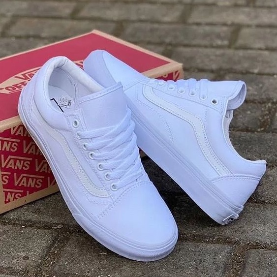 Vans 2025 blancos lisos