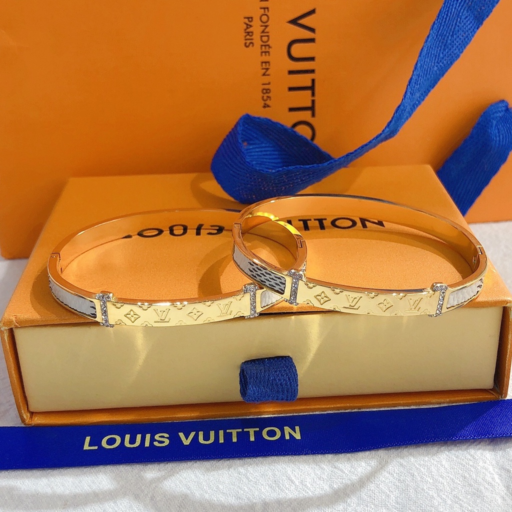 LV Louis Vuitton Brazalete Pulsera Delicada Joyería Regalo De Lujo Hombre  Mujer S138 SQOJ