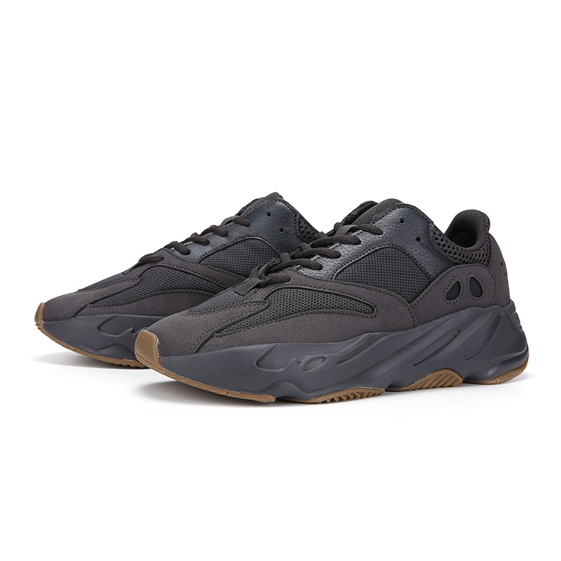 Yeezy Boost 700 V1 Pequeno Cuadrado Negro Comodo Versatil Transpirable Deportes Casual Pareja Zapatos 36 45