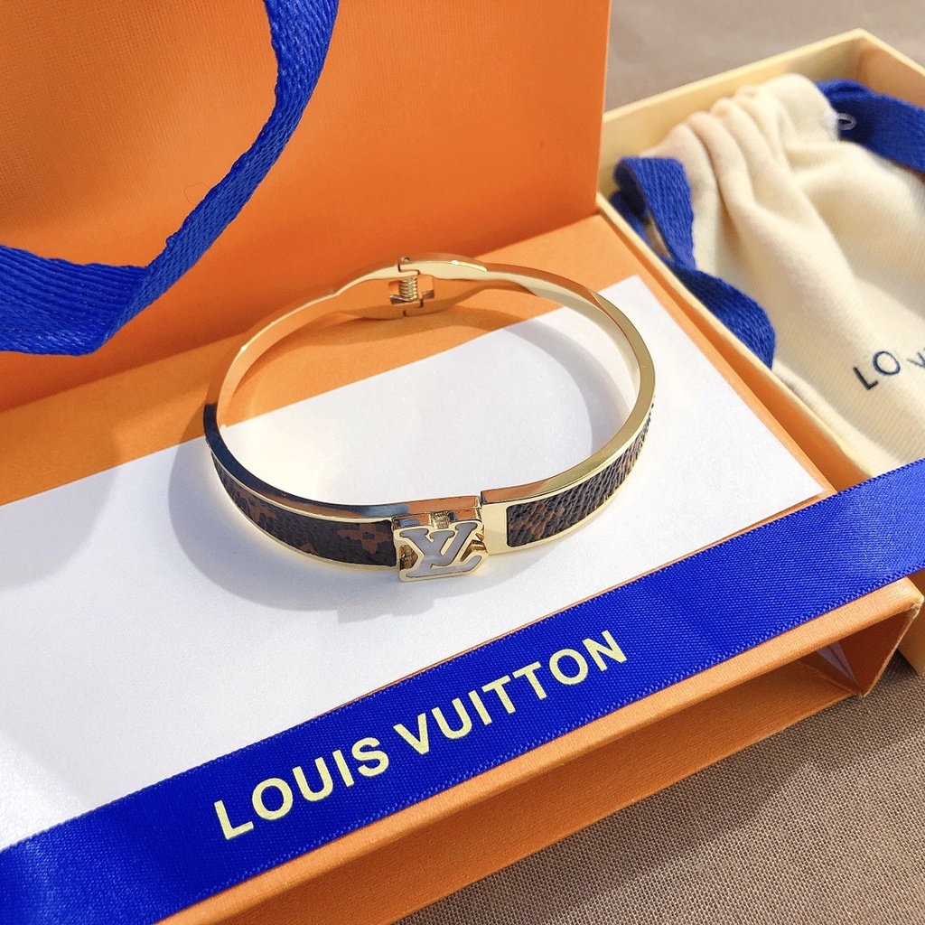 LV Louis Vuitton Pulsera Delicada Joyería Regalo De Lujo Hombre Mujer S074  1FLN