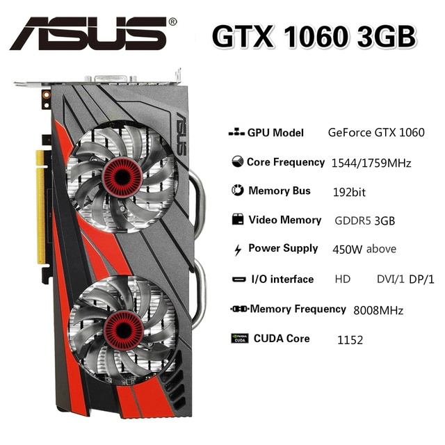 Asus nvidia geforce gtx 1060 3gb shop