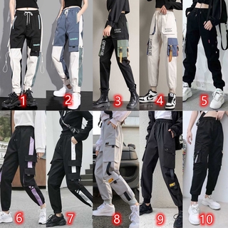 Pantalones Halara para mujer, de color sólido, cintura alta, Y2K,  pantalones de verano para mujer, pantalones de pierna ancha, holgados,  holgados