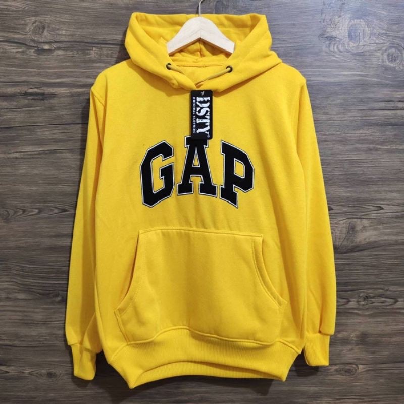 Chamarra sueter sudadera con capucha GAP amarillo arco negro Premium autentico LOGO Shopee Mexico