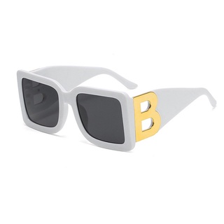  Tophacker Gafas de sol de moda con marco grande B para mujer,  gafas de sol retro cuadradas de metal para hombre, sombras de moda (color :  7, tamaño: altura: 2.362 in) 