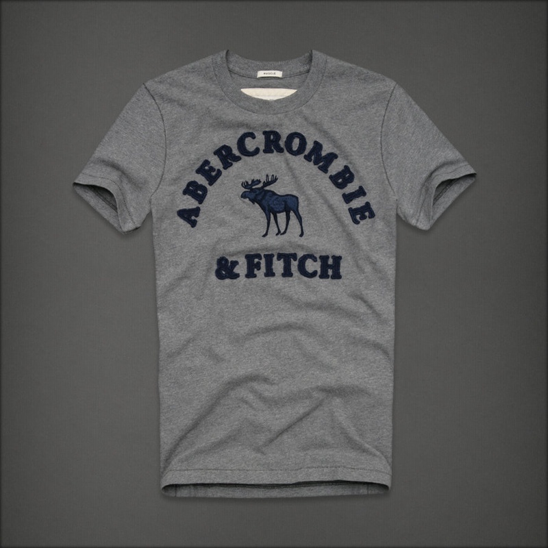 Abercrombie Camiseta De Hombre Suelta Casual Impresión Deportiva De ...