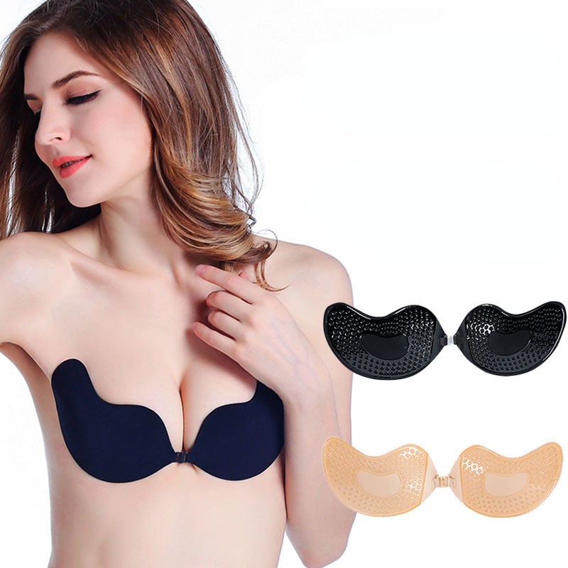 Sujetador Invisible Para Mujer Bra Con Cierre Frontal Push Up Sexy Ropa  Interior