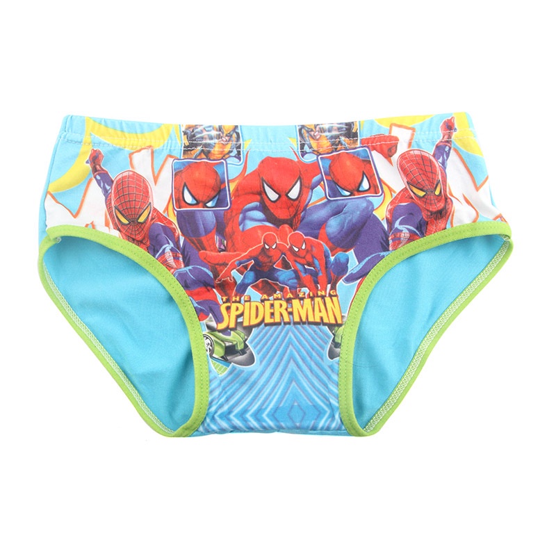 1Pcs Disney Bebe Nino Bragas Marvel Spiderman Dibujos Animados Ropa Interior De Algodon Para Ninos Calzoncillos Breve Mcqueen Shopee Mexico
