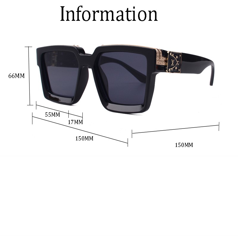 Óculos de Sol LV Millionaire - Estilo, Luxo e Proteção