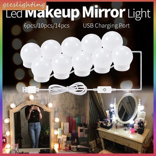 Bombilla LED para espejo de maquillaje, luces de tocador Hollywood, lámpara  de espejo de pared regulable, Kit de 12 bombillas, 3 colores, 2,4,6,10 -  AliExpress