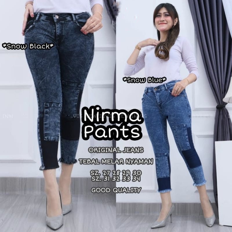 Nirma pantalones VIDIA JEANS pantalones 7 9 mujer talla 27 34