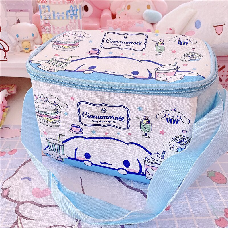 Bolsa De Almuerzo Térmica Kawaii Con Diseño Anime - Reutilizable, Aislante, Ideal Para Picnic, Trabajo O Senderismo