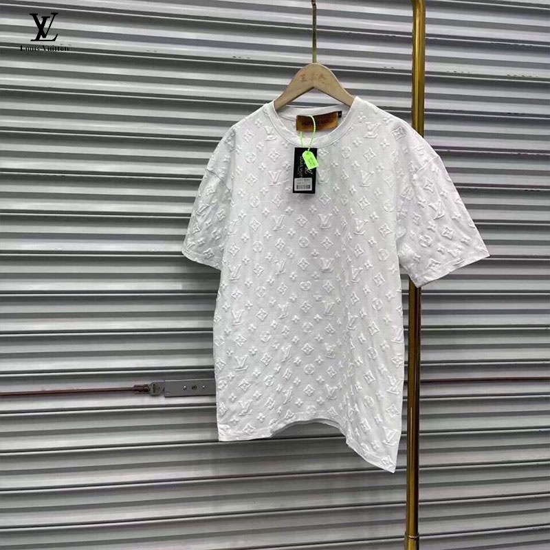 ☌ ❍ Louis Vuitton Camiseta De Algodón Para Hombre Y Mujer Con Estampado  Gypsophila