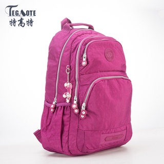 TEGAOTE Mochila para mujer, mochila escolar grande informal de nailon para  chicas adolescentes, bolsa de viaje 2023, mochila para mujer, mochila para  ordenador portátil BANYUO