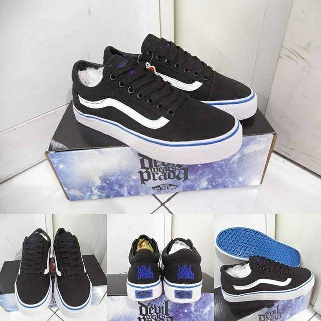 Vans Old Skool Devil Wear Prada negro blanco negro blanco zapatillas |  Shopee México