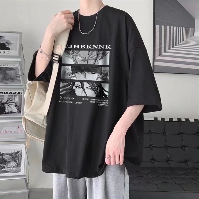 M 5XL Estilo Coreano De Los Hombres De Manga Corta T Shirt Anime Demon Slayer Impresi n Camisa De Gran Tama o Para Hombre De Moda Gr fico Camisetas