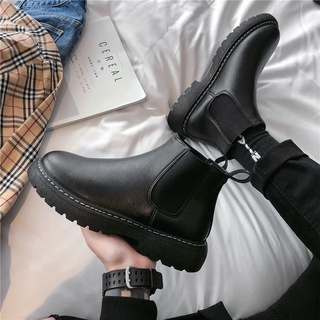 Botas chelsea zapatos de cuero para hombre botas negras botas de cuero de invierno para hombre | Shopee México