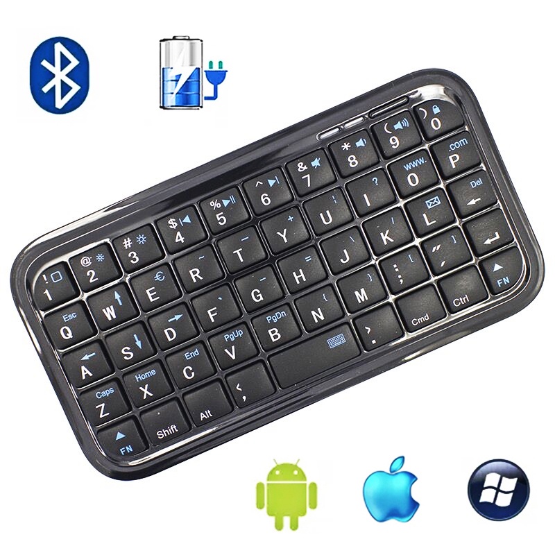 Teclado Bluetooth Puerto micro USB de 49 teclas Carga inalámbrica Mini  teclado Bluetooth de ahorro de energía Ormromra HMKY268