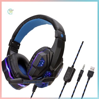 AURICULARES GAMER PARA PC PS4 ANDROID 7.1 USB EXTRA BASS GAMERS Auriculares