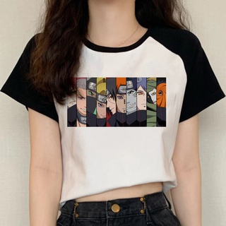 Naruto Akatsuki Sasuke Itachi Ropa Camiseta Mujer casual 2022 kawaii Pareja  Impresión top Camisetas harajuku Estética | Shopee México