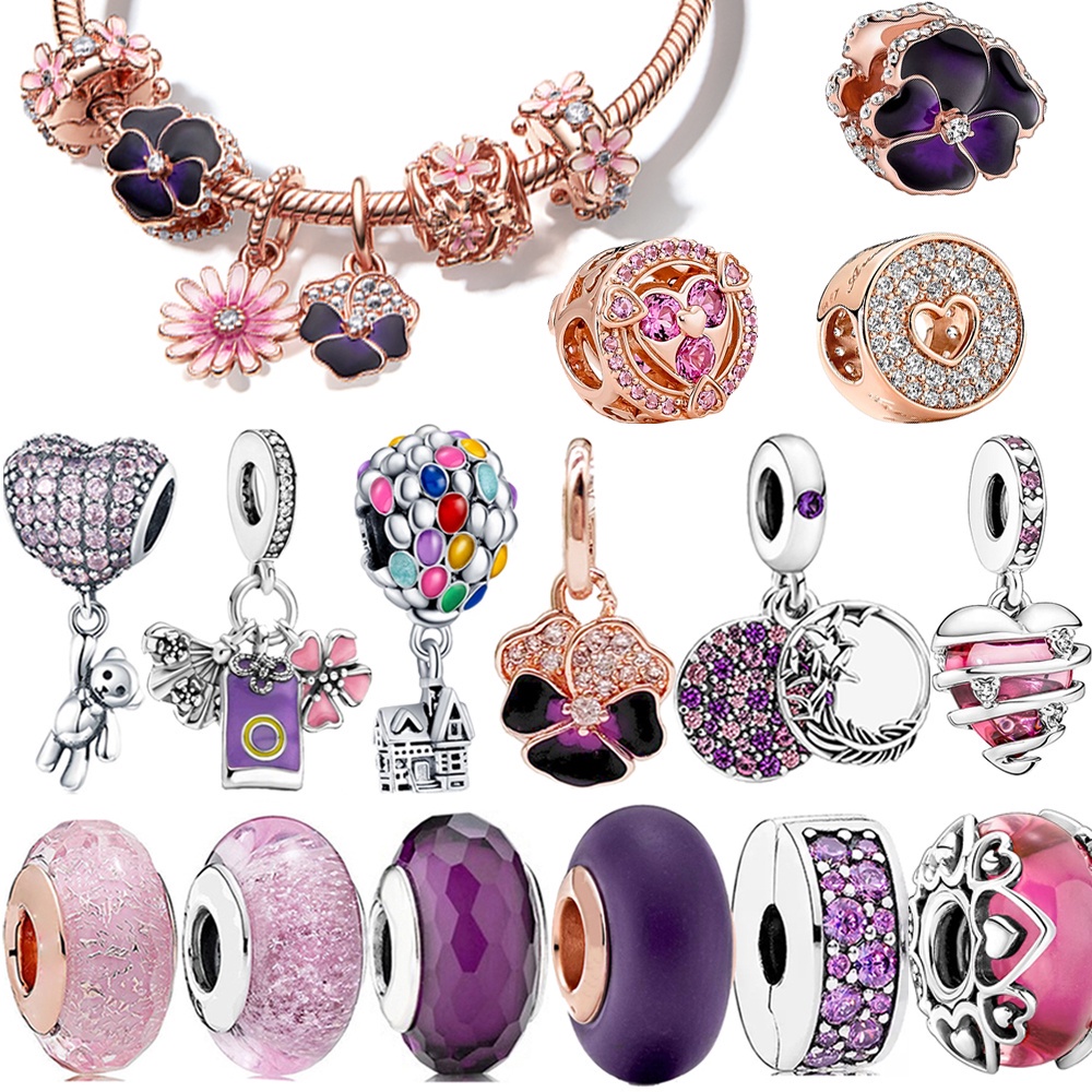 Pulsera Serpiente De Plata 925 Para Mujer - Pulsera Con Colgantes Y Encantos Deslizables, Diseño Elegante
