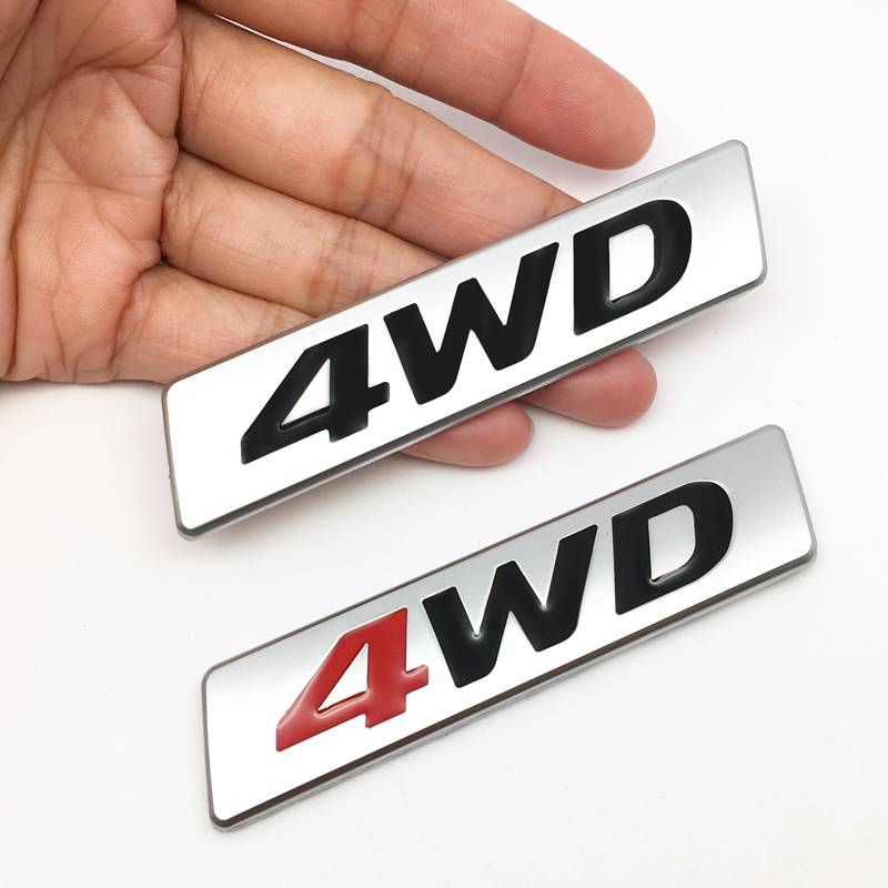 Metal Sticker Wd Logo Car Side Fender Rear Trunk Emblem Badge Sticker For Toyota Auto