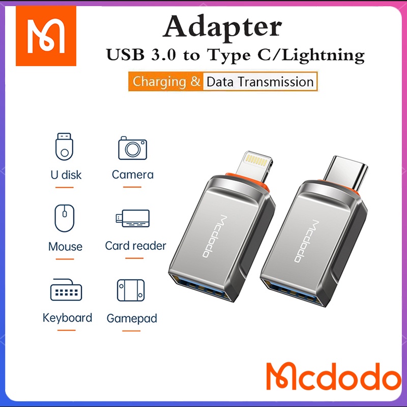 Adaptador Usb 3.0 A Lightning Otg Para iPhone iPad Mcdodo