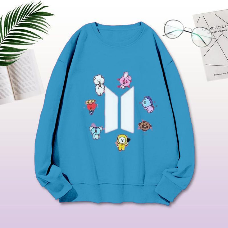 Su ter Bts su ter de manga larga SWEATER.Chimmy LOGO BT 21