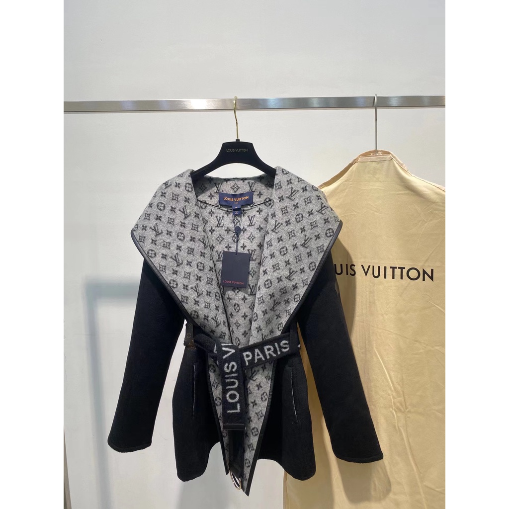 LOUIS VUITTON/LV 2021-Otoño Invierno Abrigo De Mujer Con Capucha/M1HY 19US