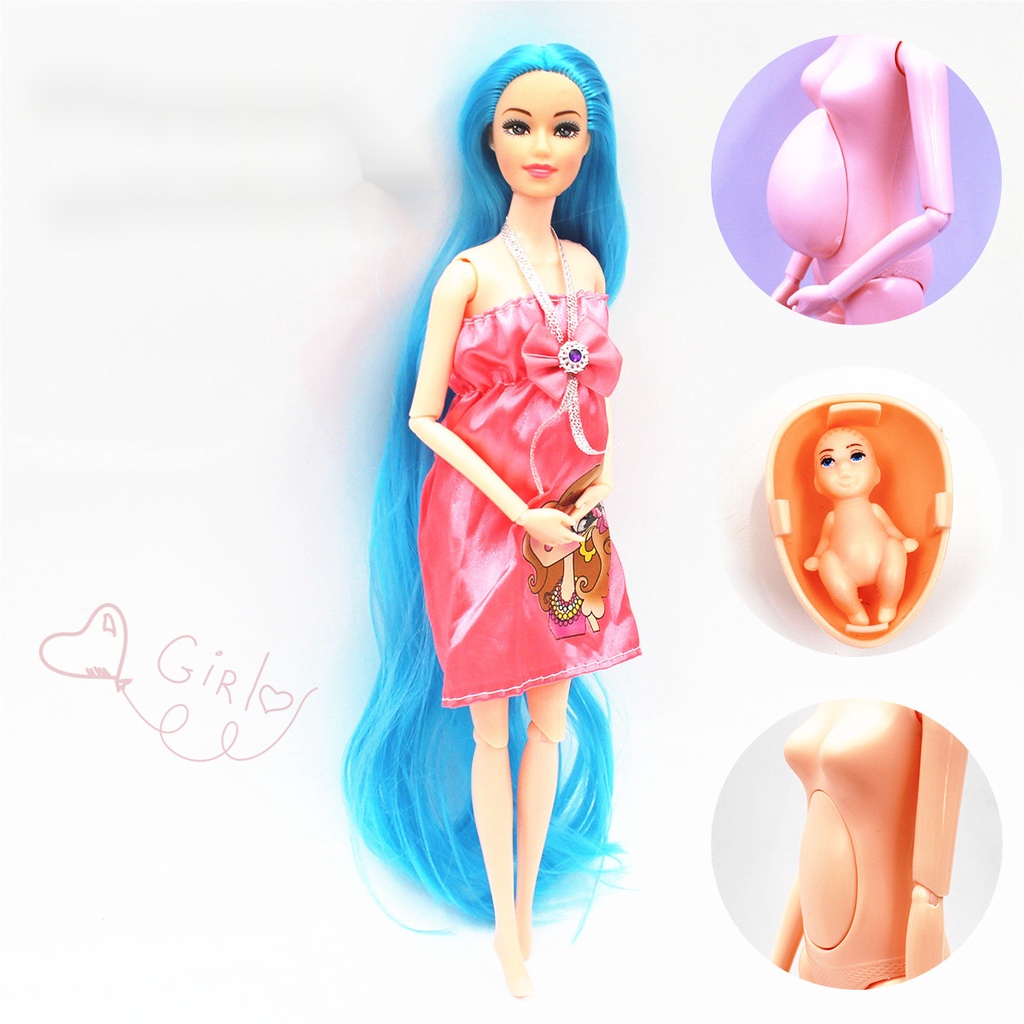 DIY Mu eca Barbie Embarazada De 30 Cm 11 Articulaciones M viles Y