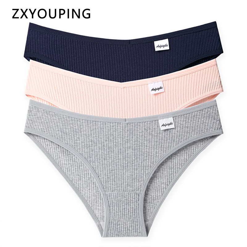 ZXYOUPING Bragas de algodón para mujer suave confort mediados