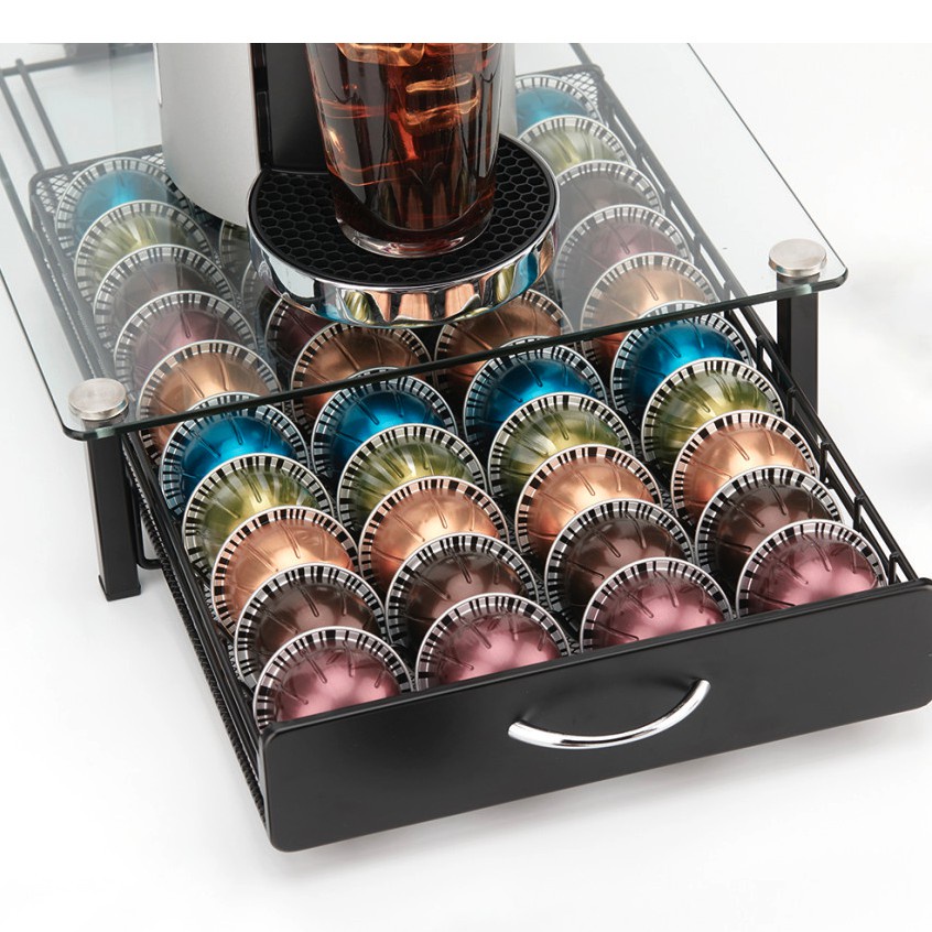 Portacápsulas Nespresso para VERTUO - Tipo Draw & Glass / para 40 Cápsulas