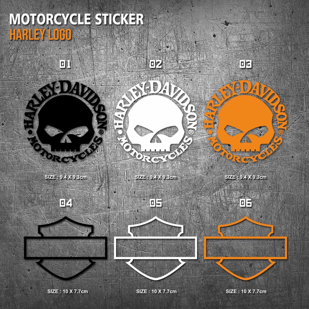 Harley Davidson Logo Casco De Motocicleta Pegatina Catalogo 01 Shopee Mexico