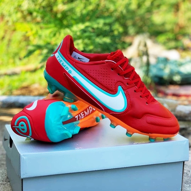 Tenis nike cheap tiempo rojos