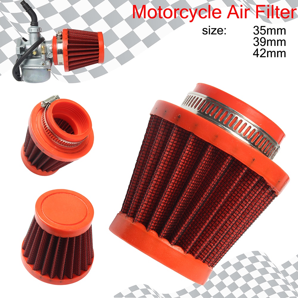 Filtro de aire para moto de alto flujo de 35 mm