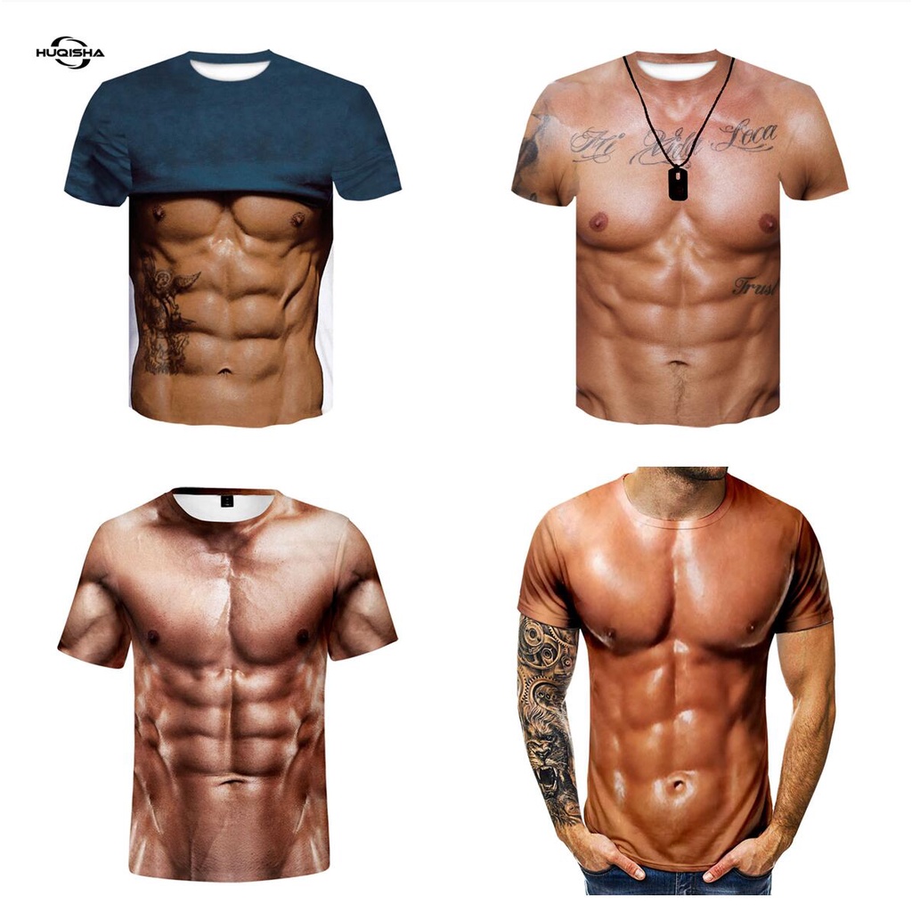 2022 Grandes Tetas Sexy Músculo Camiseta De Los Hombres Divertidos Tops  Desnudo Personalidad Novedad Camisetas Para Transpirable T-shirt | Shopee  México