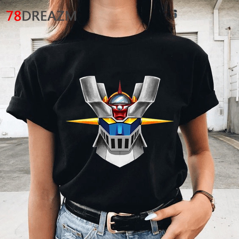 Camiseta mazinger z Hombres Pareja Ropa Impresión streetwear tumblr