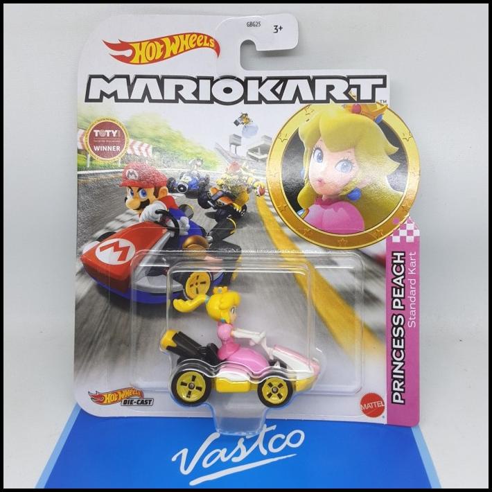 Hot Wheels Mario Kart Princess Peach Standard Kart Hotwheels Mariokart