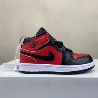 Air Jordan 1 Niño Zapatos De Los Niños Mediados De La Parte Superior retro  Chica De Alta Calidad casual Zapatillas De Deporte AJ1 NO . 17-20